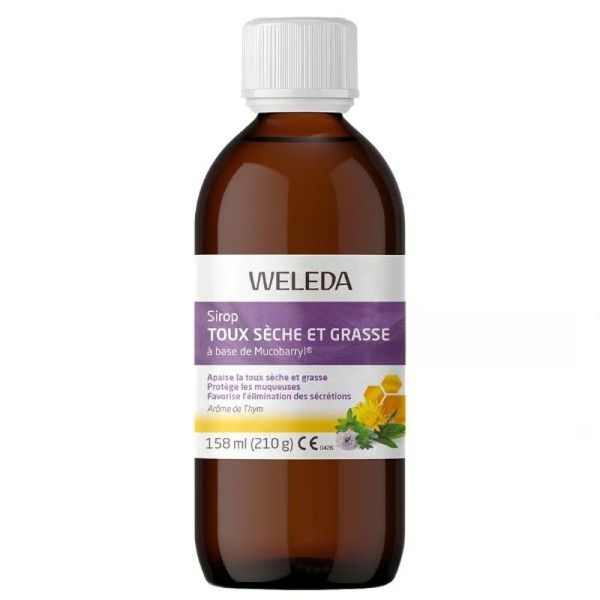 Sirop toux sèche et grasse à base de Mucobarryl - 158 ml