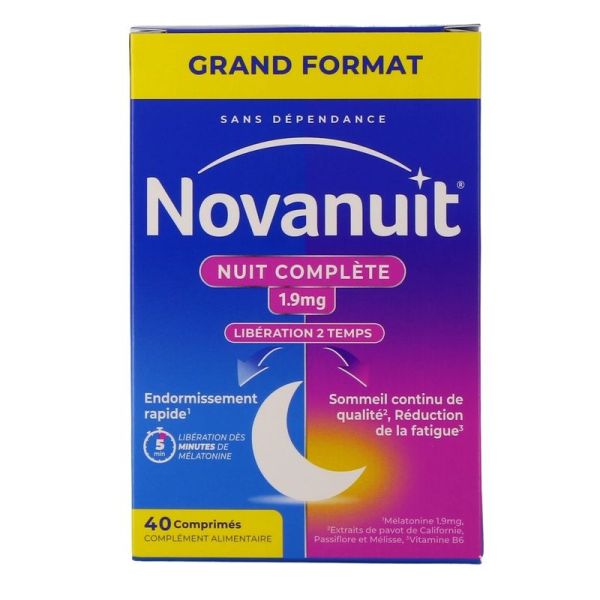 Nuit complète 1,9 mg - 40 comprimés