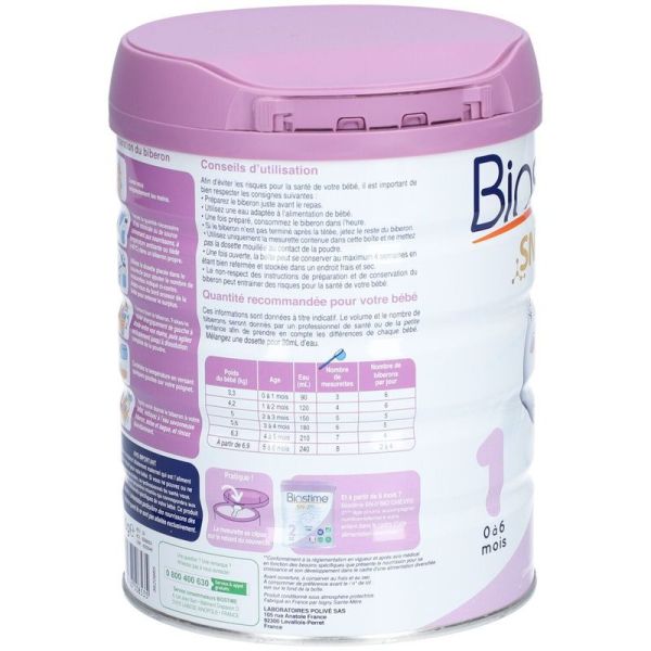 SN-2 Bio Chèvre au lait entier de chèvre 1er âge 0 à 6 mois - 800 g
