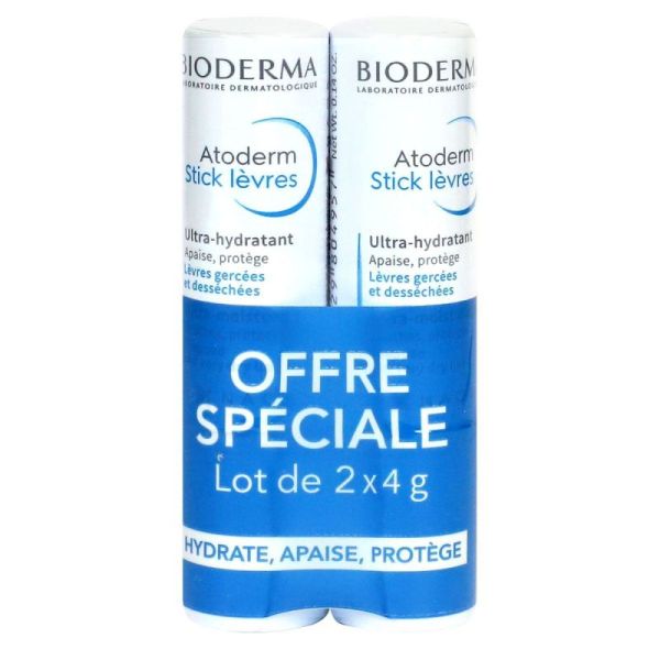 Biod Atoderm Sticks Levres 2X4G