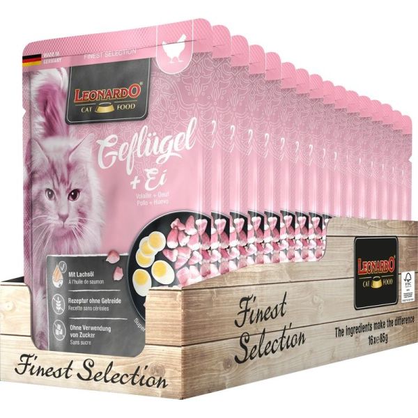 Leonardo Volaille + Oeuf - Chat adulte 1,36 kg