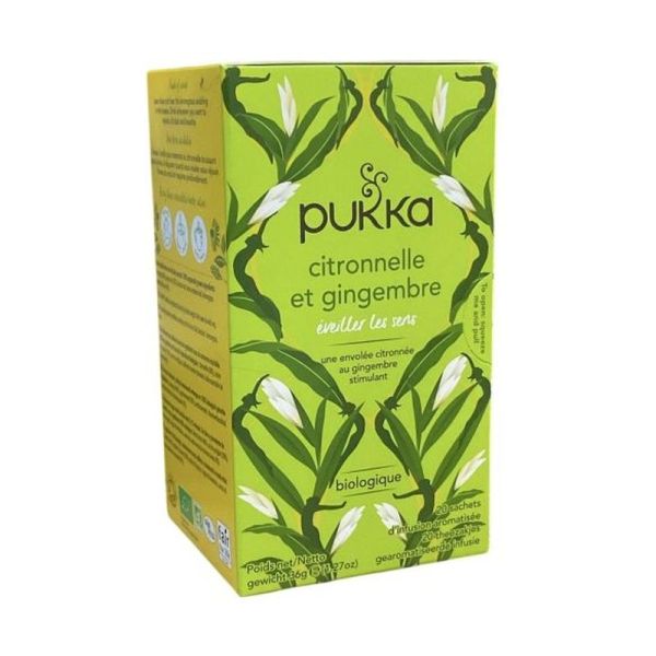 Infusion Citronnelle & Gingembre Bio - 20 sachets