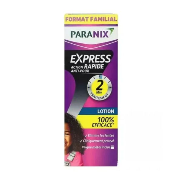 Express action rapide anti-poux format familial - 195 ml + 1 peigne