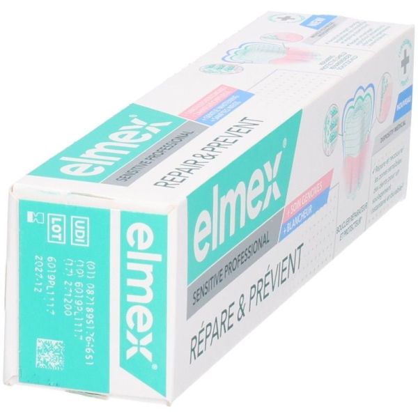 Répare et Prévient Dentifrice Soin Gencives + Blancheur Sensitive Professional - 75 ml