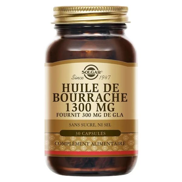 Huile de bourrache - 30 capsules
