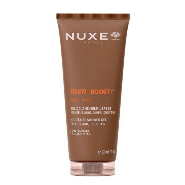 Gel Douche Multi-Usages Visage, Barbe, Corps, Cheveux MEN [BOOST]3 - 200 ml