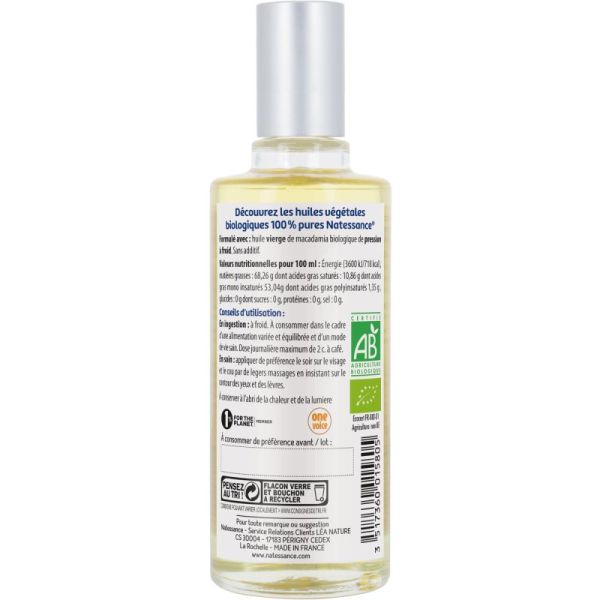 Natessance Hle 50Ml Bio Macadamia Pure