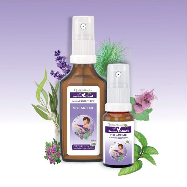 Lotion protectrice a la citronnelle bio aux huiles essentielles Volarome - 15 ml