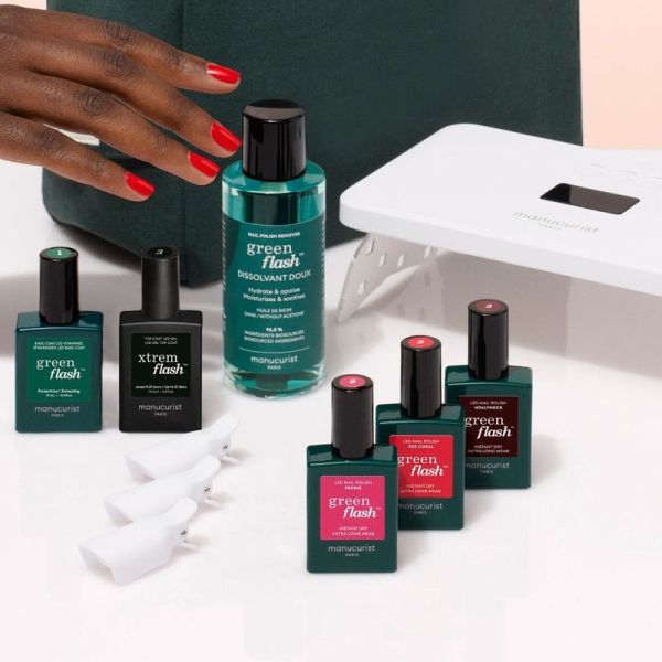 Kit semi-permanent Retail Kit 36W Green Flash - Hortencia & Poppy Red