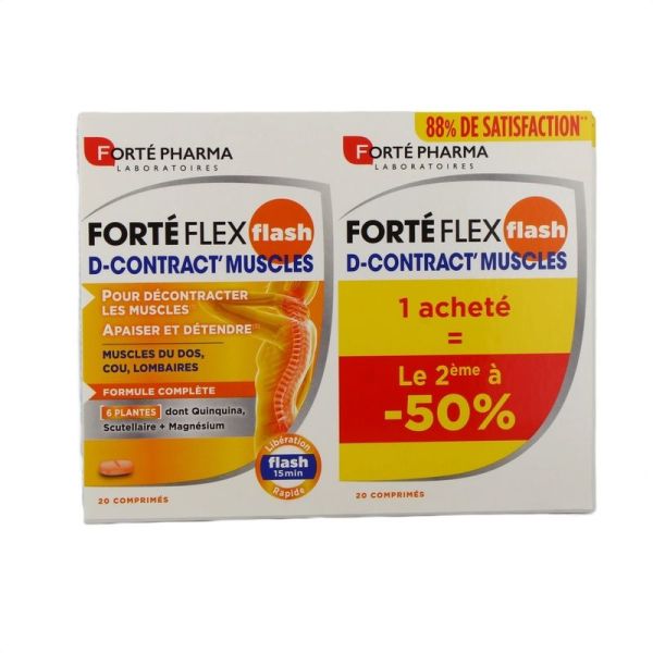 Flex Flash D-Contract' Muscles - Effervescent - 20 comprimés