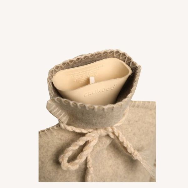 Bouillotte 2 L avec Housse Flanelle Beige - 1 bouillotte