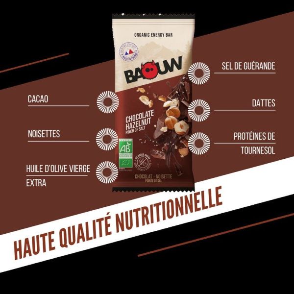 Energy Bars Chocolate - Hazelnut - 50 g
