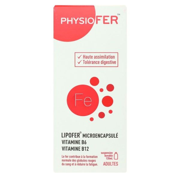 PhysioFer Lipofer Microcapsulé adulte solution buvable 120ml