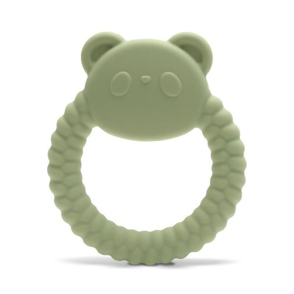 Hochet De Dentition Silicone Panda Vert - 1 unité