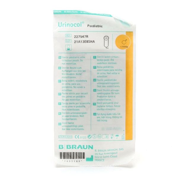 Urinocol Pédiatrie Collecteur urinaire stérile avec écoulement - Garçon