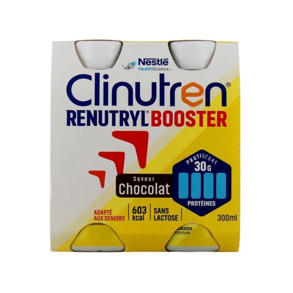 RENUTRYL BOOSTER Chocolat - 4 x 300 ml