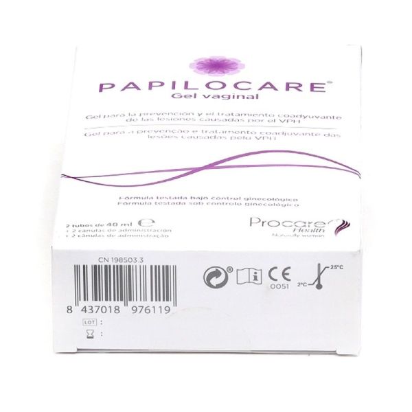 Papilocare Gel Vaginal - 2 tubes de 40 ml avec applicateurs