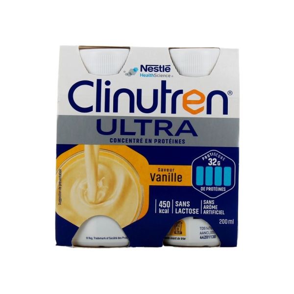 CLINUTREN ULTRA Vanille - 4 x 200 ml