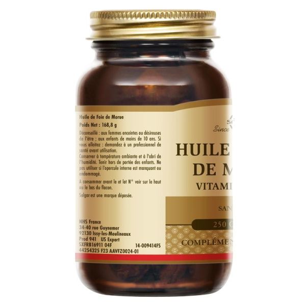 Huile de Foie de Morue - 250 softgels