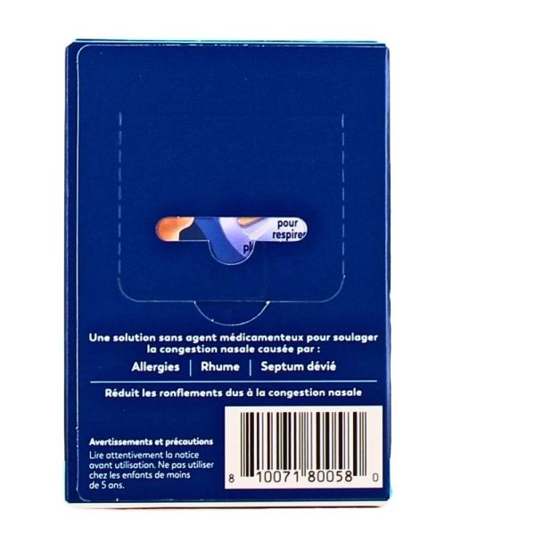 Bandelettes Nasales - Menthe - Taille Petit/Moyen - 10 unites