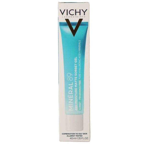 Crème Boost d'Hydratation Minéral 89 - Gel Sorbet Mat Hydratation 48 H - 50 ml