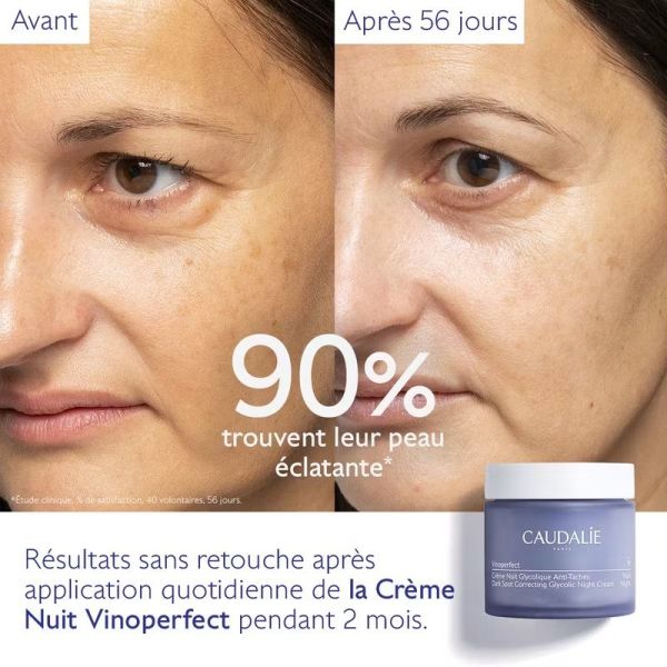 Vinoperfect Creme Nuit Anti-Taches a la Viniferine et Acide Glycolique - 50 ml