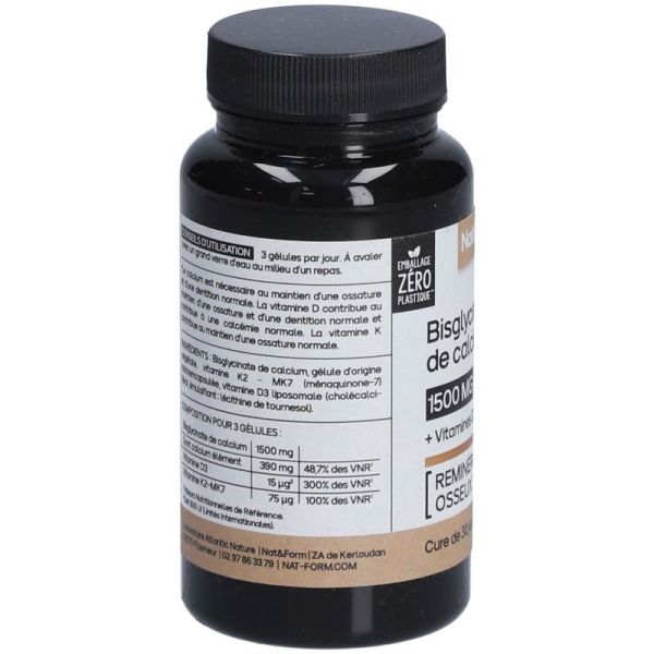 Bisglycinate de calcium en gélules - 90 gélules