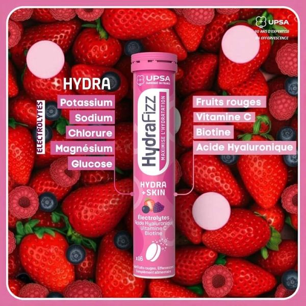 Hydra +Skin - fruits rouges - 16 comprimés