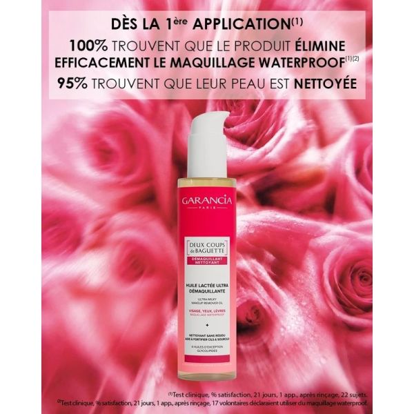 Deux Coups de Baguette Huile lactee ultra demaquillante - 150 ml