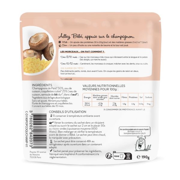 Popote Les Petit Morceau Champ/Coq 190G