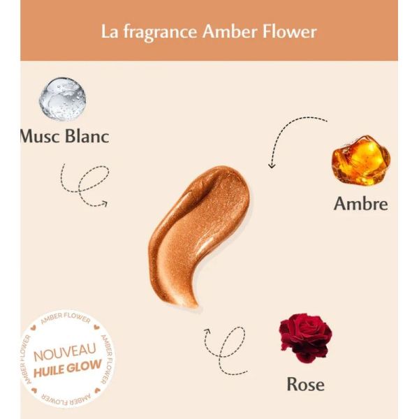 Huile Glow Pailletée - Amber Flower - 100 ml