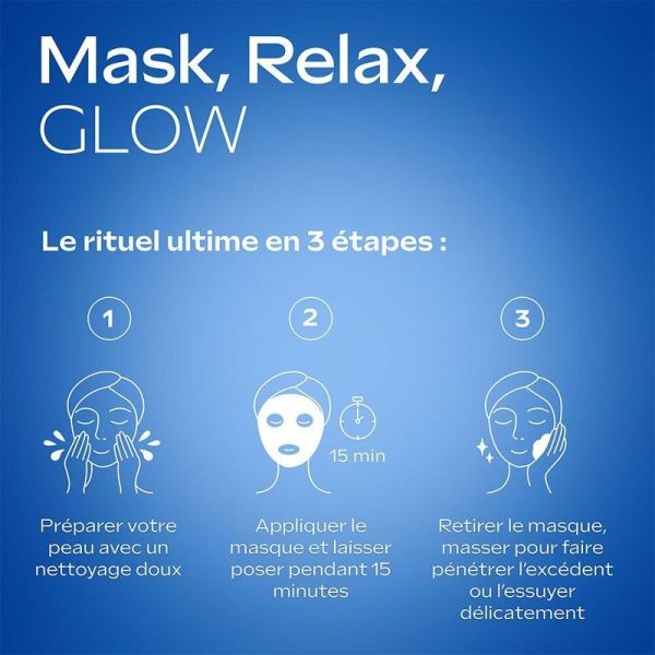 Exo Boost Collagen Masque en Tissu Gentiane Bleue Edelweiss - 20 ml