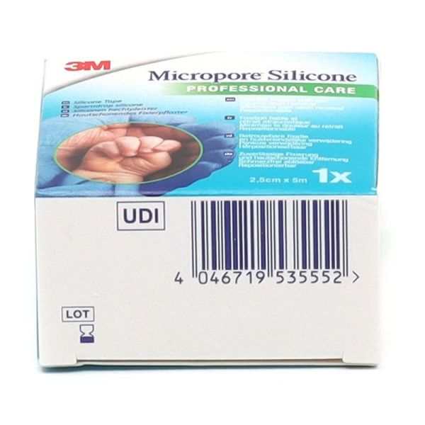 Micropore Silicone Sparadrap Professional Care - 2,5 cm x 5 m