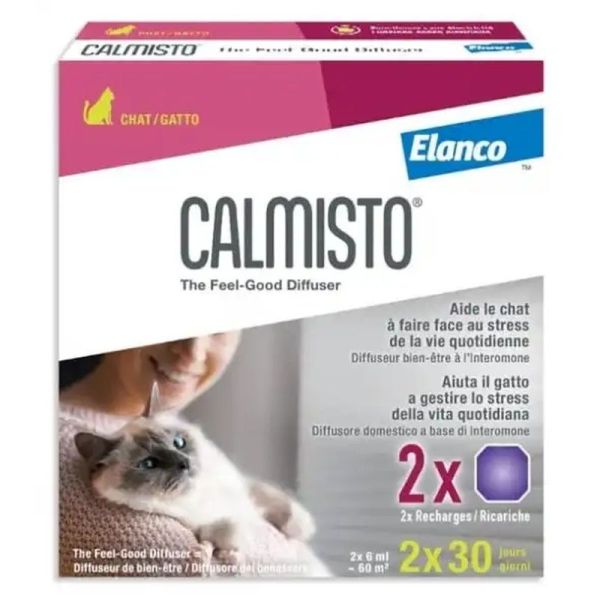 Calmisto Recharge Diffuseur Anti-Stress Chat - 2 x 6 ml