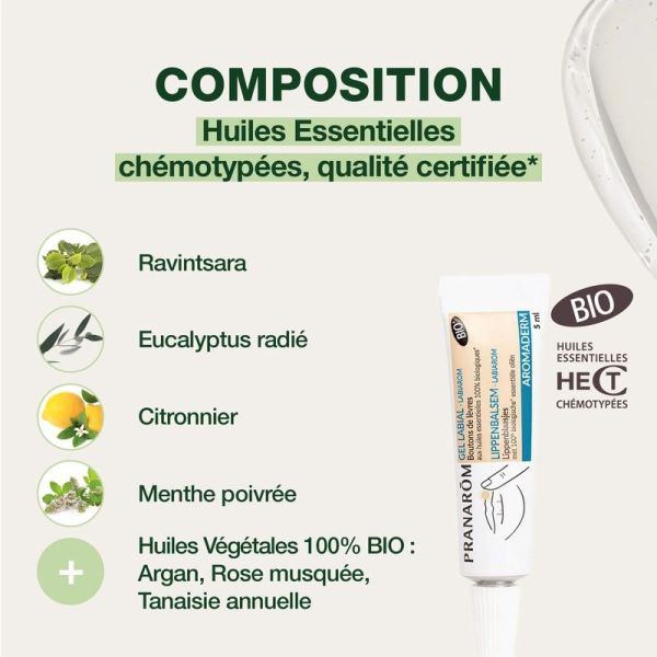 Gel labial pour boutons - Bio - 5 ml