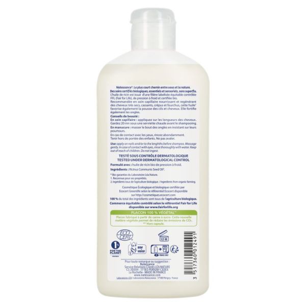 Natessance Bio Hle Ricin Bio Fl250Ml