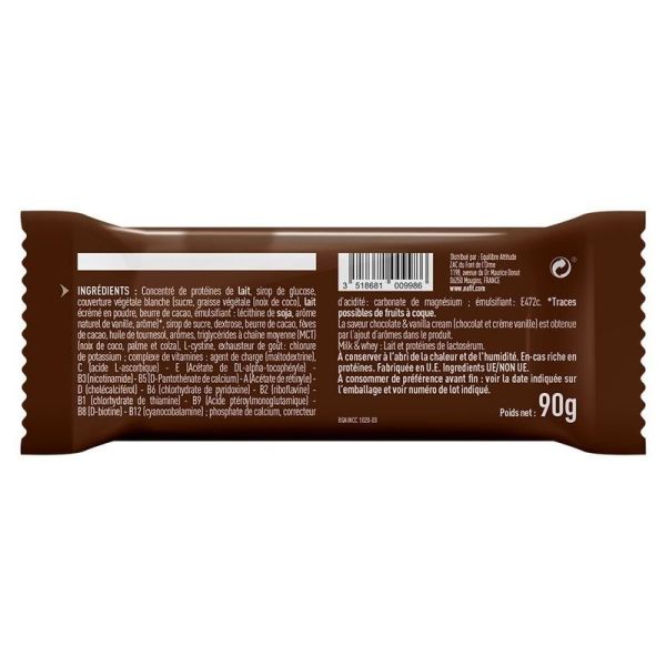 La Barre Gainer Chocolate & Vanilla Cream - 90 g