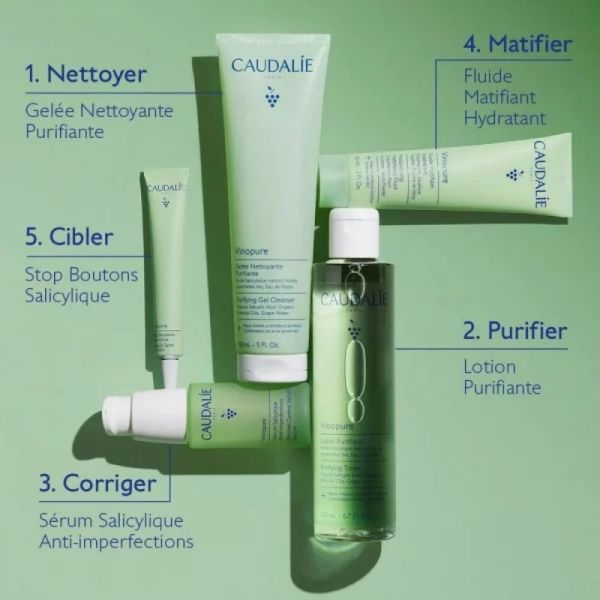 Fluide Matifiant Hydratant Vinopure - 60 ml