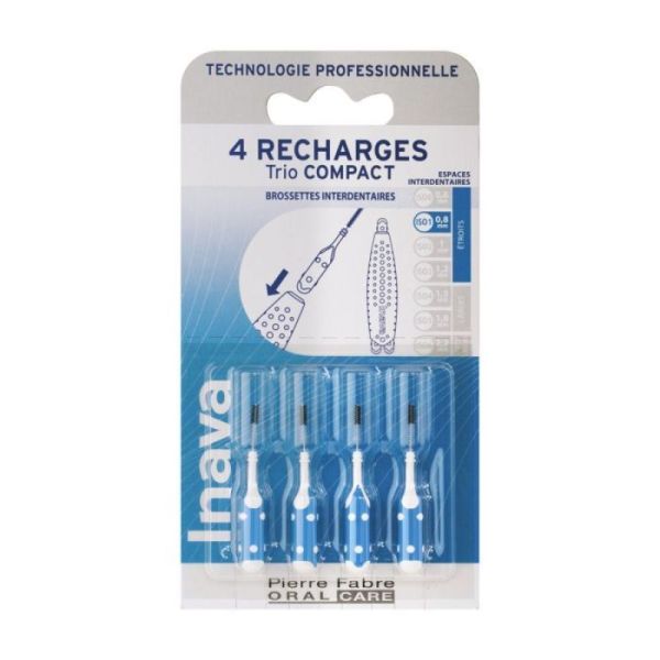 Inava Recharge Bleue (ISO 1) - brossette interdentaire