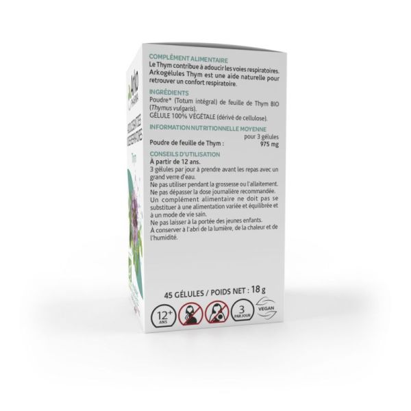 Arkogelule Bio Thym Bte 45