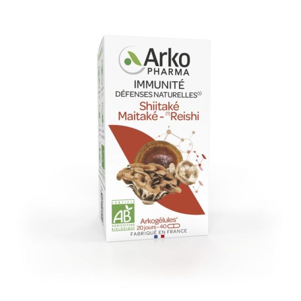 Arkogelule Shiitake Maitake Reishi 40Gel