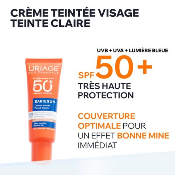 Crème Teintée SPF50+ BARIESUN - Teinte Claire - 50 ml