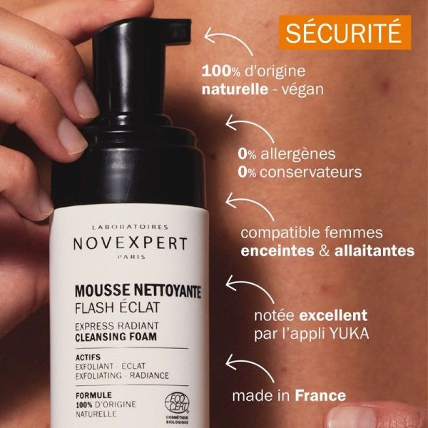 Mousse Nettoyante Flash Éclat - 150 ml