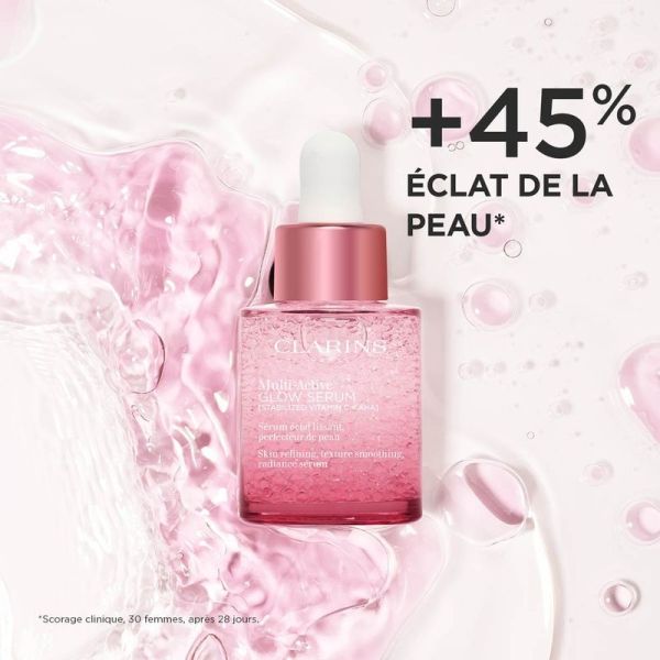 Sérum Éclat et Bonne Mine AHA + Vitamine C - Glow Serum Multi-Active - 30 ml
