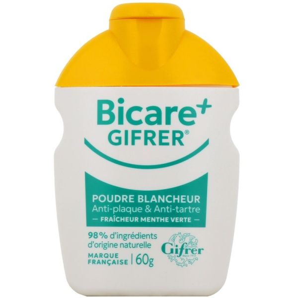 Poudre blancheur fraîcheur menthe verte Bicare+ - 60 g