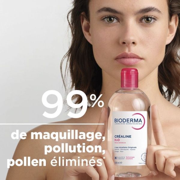 Créaline H2O L'Eau Micellaire Originale Octobre Rose - 500 ml