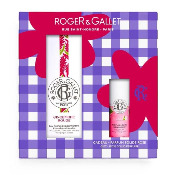 Coffret Eau Parfumée Bienfaisante - Gingembre Rouge - 100 ml et 5 g