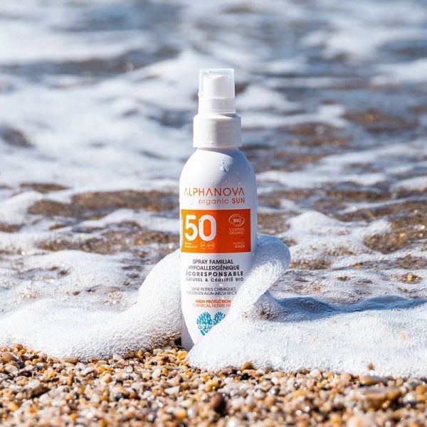 Spray solaire familial certifié bio organic SUN - 150 g