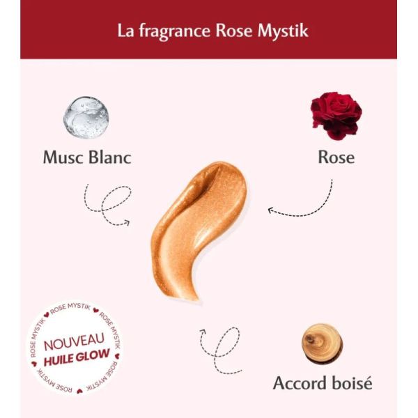 Huile Glow Pailletee - Rose Mystik - 100 ml