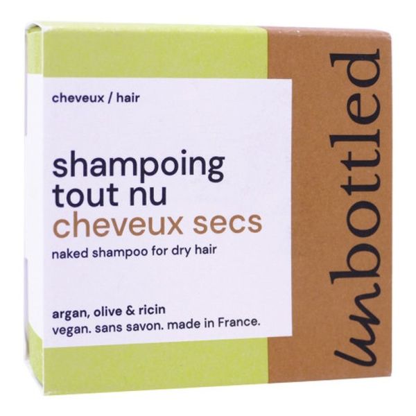 Shampoing Solide Tout Nu Cheveux Secs et Abimes - 75 g